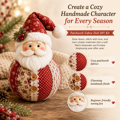 🔥LAST DAY 50% OFF - 🎄 Patchwork Fabric Doll DIY Kit