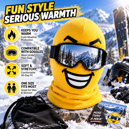 😎 Funny Face Ski Mask – Full-Cover Winter Balaclava