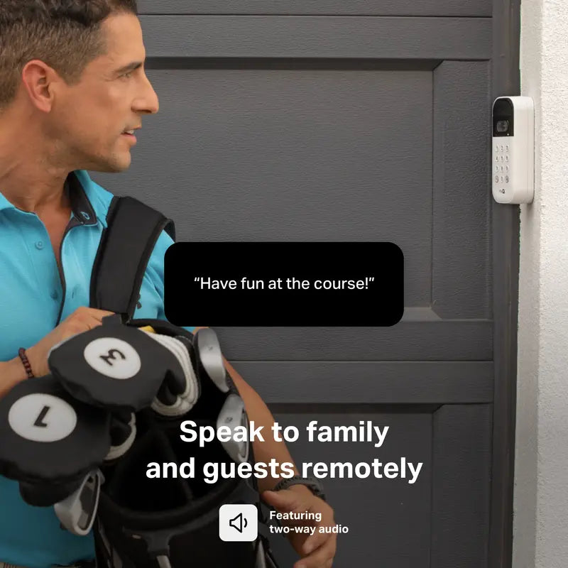 🏠📹 Smart Garage Door Video Keypad – Wide-Angle Camera, Custom PINs & myQ App Access 🔑
