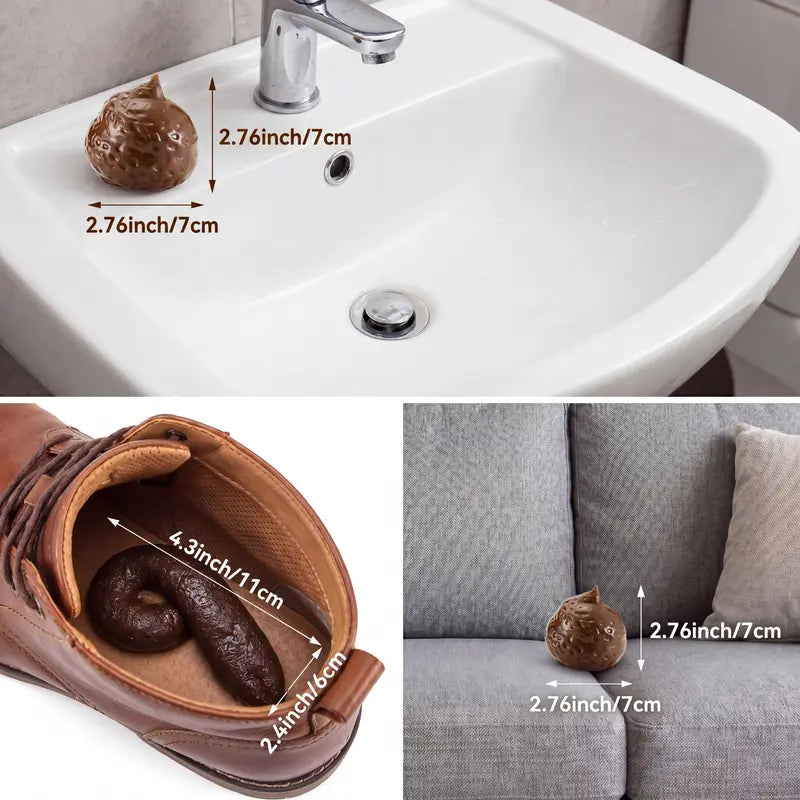 7 Pcs Fake Poop Realistic Prank Poop Props