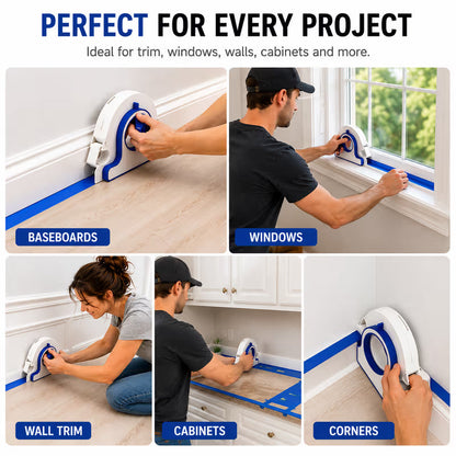 🌟📏Painter’s Masking Tape Applicator – Faster Paint Prep for Neat, Consistent Tape Placement