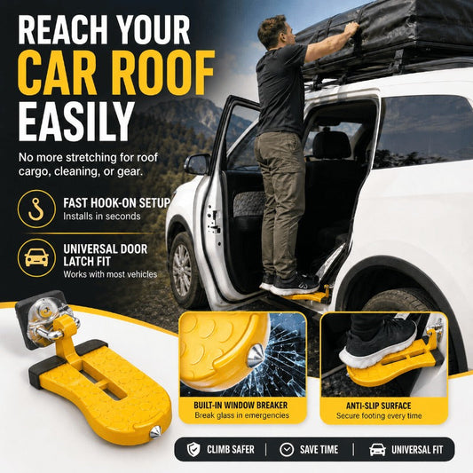 🚗 Heavy-Duty Aluminum Door Step – Easy Roof Access for Your Vehicle 🛠️