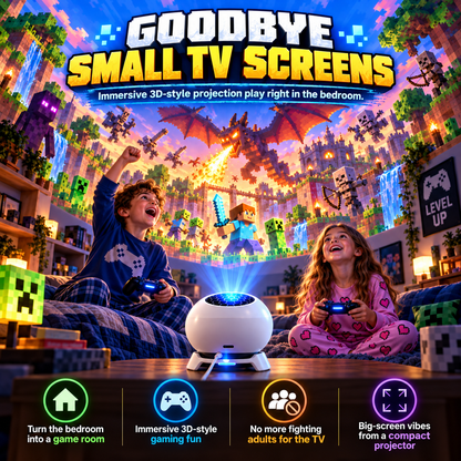 🎮 Block World Adventure Projector – Turn Any Bedroom Into an Immersive Pixel Game Zone