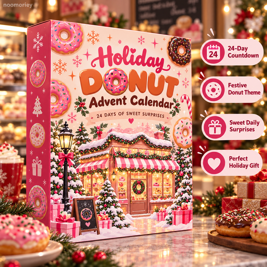 🍩🎄 Donut-Themed Christmas Advent Calendar – 24-Day Holiday Surprise Countdown 🎁