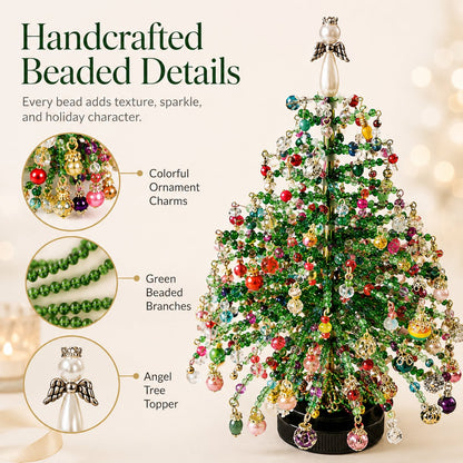 🎄DIY Beaded Christmas Tree Kit – 🎅Create Your Own Sparkling Holiday Decoration