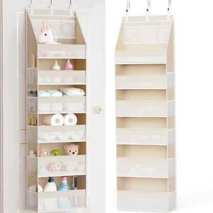 ✨✨Heavy-Duty Over-the-Door Organizer Storage Bag – 16-Pocket Space-Saving Storage for Bathroom, Nursery, Bedroom & Home