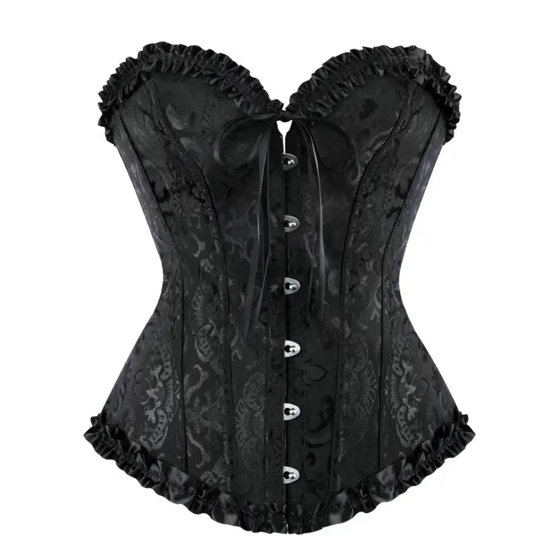 ✨✨Women’s Lace-Up Corset Bodysuit – Soft Stretch Fabric, Lace Details & Adjustable Fit