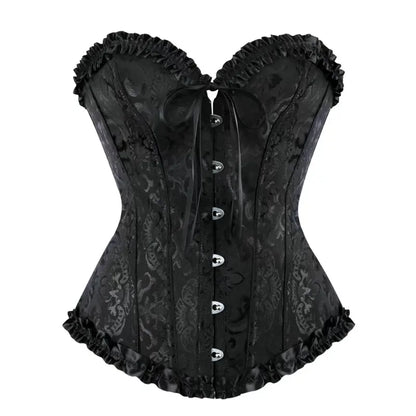 ✨✨Women’s Lace-Up Corset Bodysuit – Soft Stretch Fabric, Lace Details & Adjustable Fit