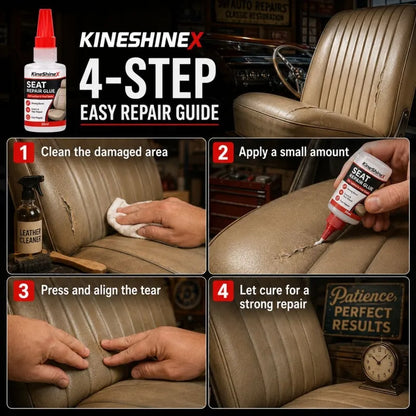 🔥 Buy 1 Get 1 Free – Quick-Dry Car Seat Leather Repair Glue 🚗✨