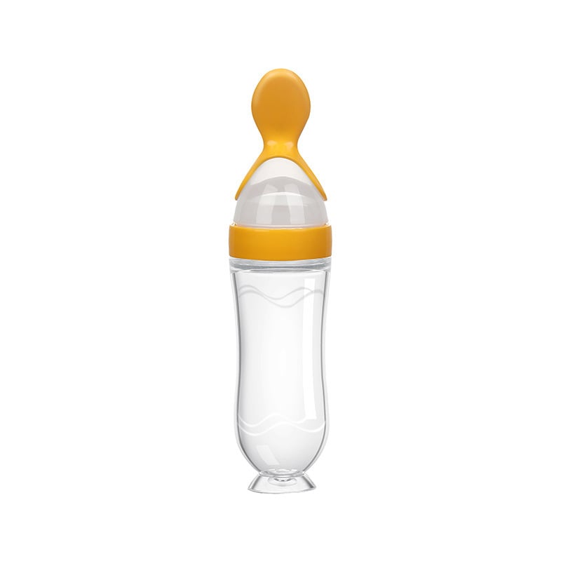 🍼 Early Bird Sale 50% OFF — Baby Food Squeeze Spoon Feeder | 2-In-1 Silicone Feeding Bottle 👶