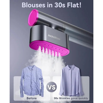 Handheld Garment Steamer for Clothing, Portable Iron Steamer Combo Travel Steam Generators, 7 Modes with LED Display, Fast Heating, 90° Swivel Handle, 1-Button Start, Travel Stuff, New Year Gift