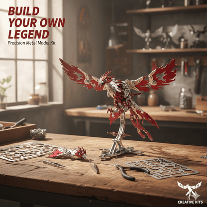 3D Metal Dragon Puzzle Kit – Mechanical DIY Model for Adults & Teens