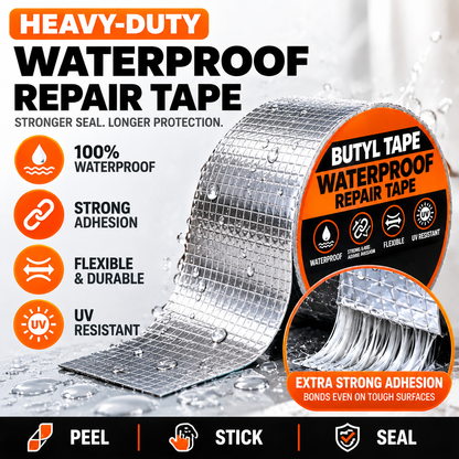 Butyl Tape Aluminum Waterproof Sealing Tape – 2" x 39.4" Leak Repair