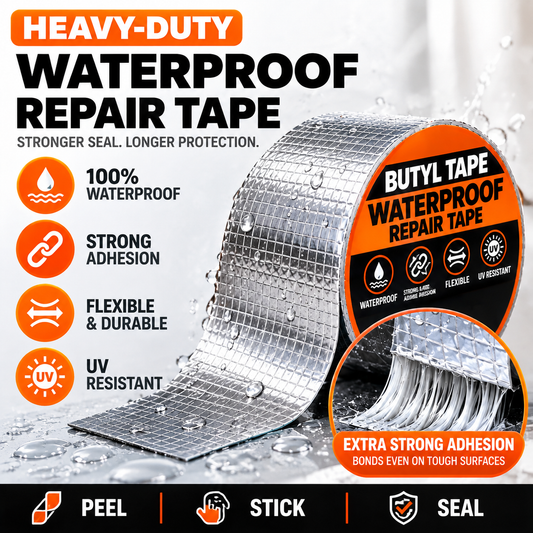 Butyl Tape Aluminum Waterproof Sealing Tape – 2" x 39.4" Leak Repair