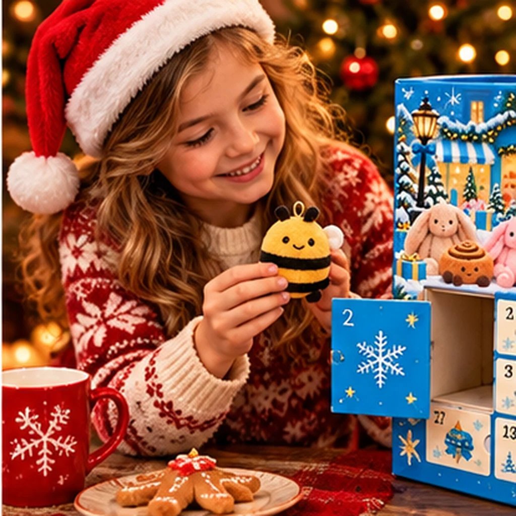 🎀 2026 Cute Plush Advent Calendar – 24 Days of Adorable Christmas Surprises