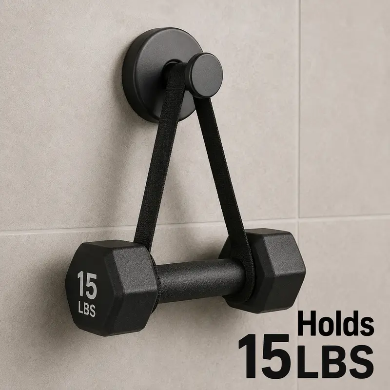 🪝✨ Stainless Steel Finish GripLock Heavy-Duty Adhesive Wall Hooks 🏠