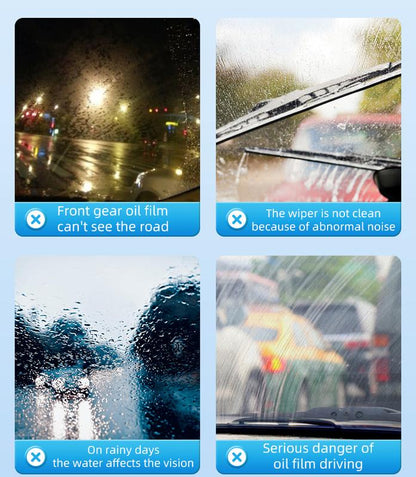 🚗✨Glass Cleaner – Oil Film, Stain & Insect Glue Remover with Hydrophobic Protection 🧽