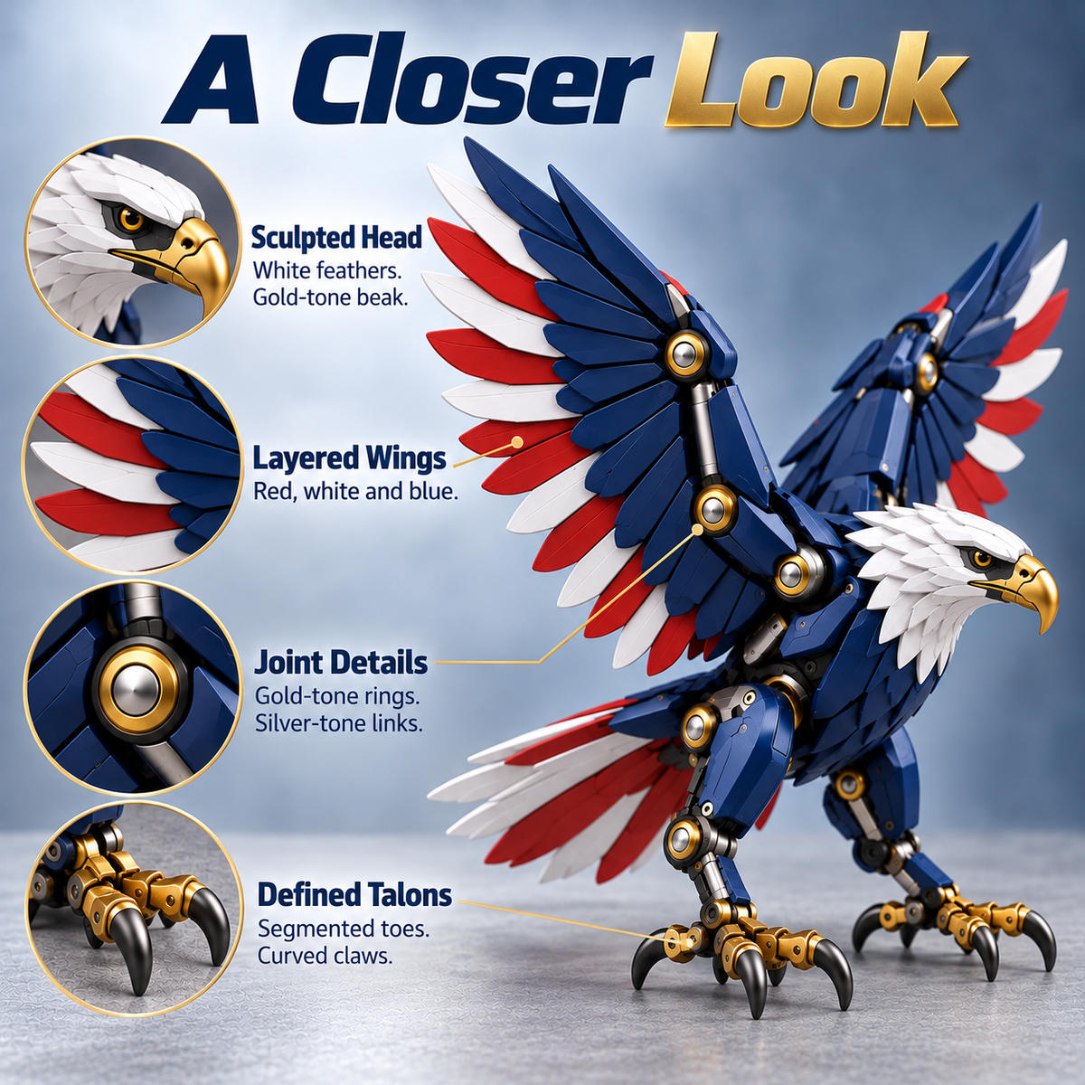 🥚➡️🦅Patriot Eagle™ Egg-to-Eagle Transforming Figure🔥