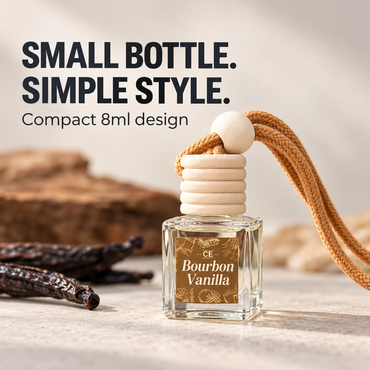 Car Fragrance Set – 8ml Each, Citrus, Lavender, Tangerine & Musk Scent Bundle