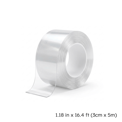 Clear window and door draft-sealing tape