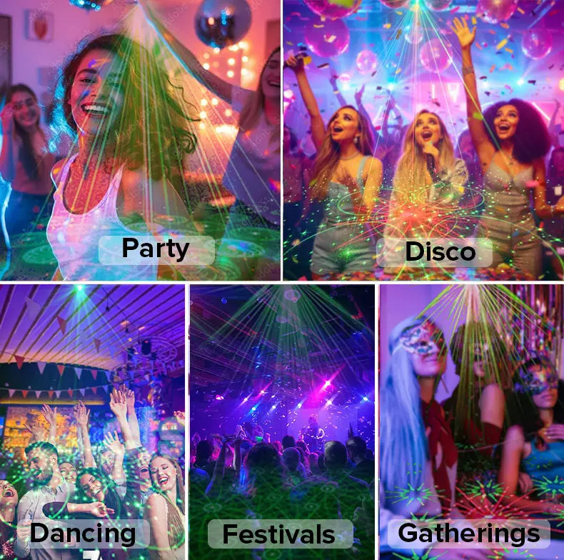 Rechargeable Portable Disco Party LED Fixture
