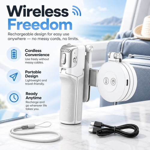 📸 Zoomable Magnetic Palm Grip | Selfie Stick & Tripod