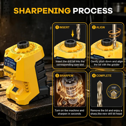 95W Electric Drill Bit Sharpener – Precision Grinder for 3mm-13mm Bits