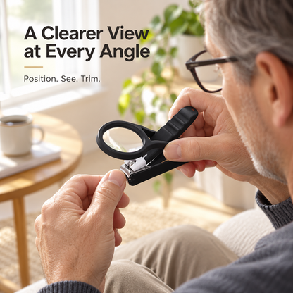 🔥Buy 1 Get 1 Free- Large Household Anti-Splash Nail Clippers with Magnifying Glass