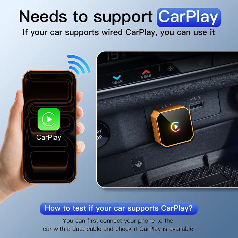 🚗📱 2027 Wireless CarPlay & Android Auto Adapter – Converts Wired to Wireless with OTA Updates ✨
