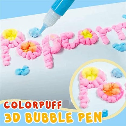 6-Color Magic Puffy Drawing Pens – Heat-Activated 3D Art Marker Set for Kids & DIY Crafts