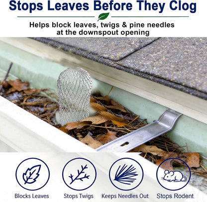 🏠🍂 Aluminum Alloy Gutter Guard Filter – Anti-Clog Leaf & Debris Catcher for Downspouts 🌧️