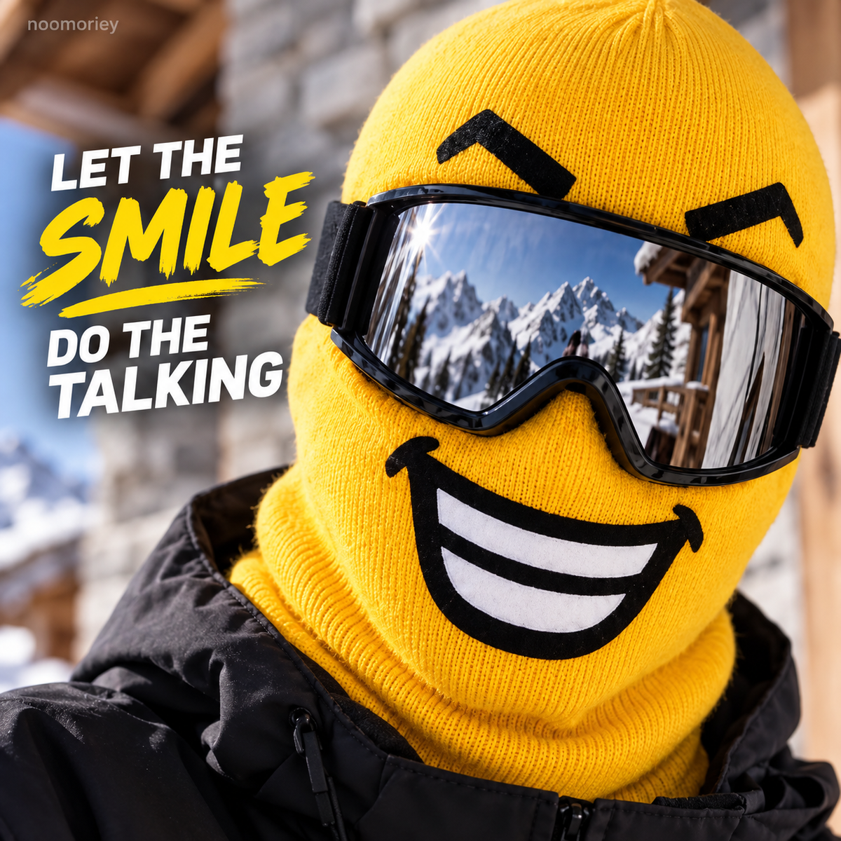 😎 Funny Face Ski Mask – Full-Cover Winter Balaclava