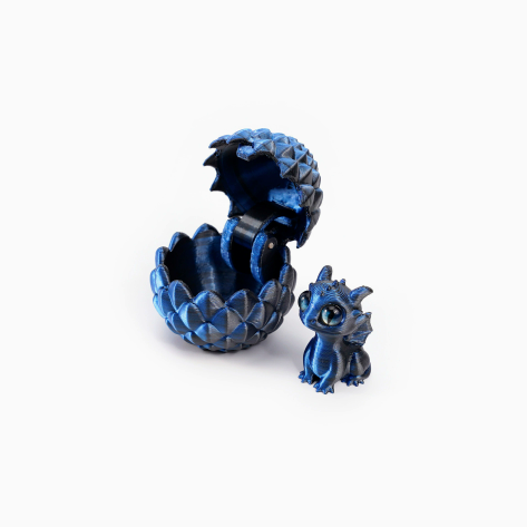 🐉🐉3D-Printed Dragon Egg & Baby Dragon Set – Colorful Opening Egg Collectible & Desk Decor