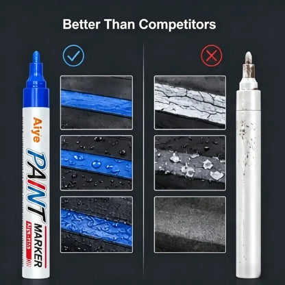 Automotive Tire Paint Markers | 8 Color Waterproof Tire Lettering Pens