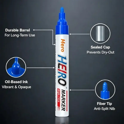 Automotive Tire Paint Markers | 8 Color Waterproof Tire Lettering Pens