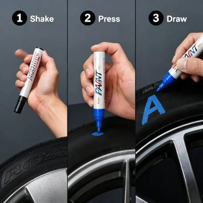Automotive Tire Paint Markers | 8 Color Waterproof Tire Lettering Pens