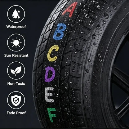 Automotive Tire Paint Markers | 8 Color Waterproof Tire Lettering Pens