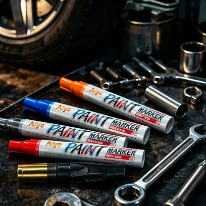Automotive Tire Paint Markers | 8 Color Waterproof Tire Lettering Pens