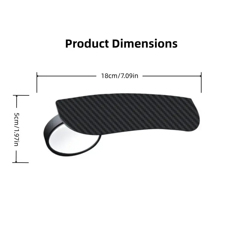 2 PCS Car Rearview Mirror Rain Visors – 360° Blind Spot Rain Guards