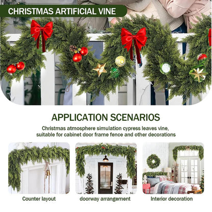 🏆2026 HOT SALE💥Christmas Cedar Garland