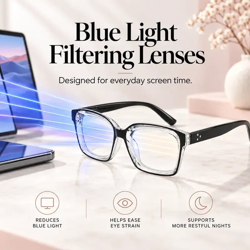 Progressive Photochromic Reading Glasses – Blue Light Filtering for Men & Women
