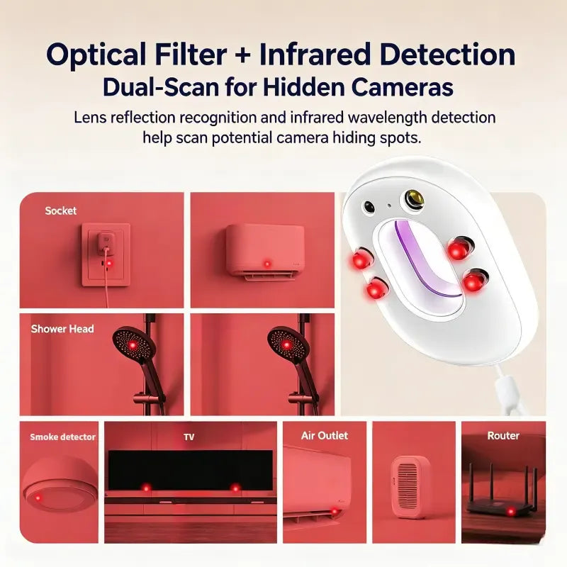 2026 Upgraded 2nd Gen Compact Hidden Camera Detector