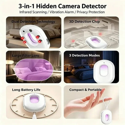 2026 Upgraded 2nd Gen Compact Hidden Camera Detector