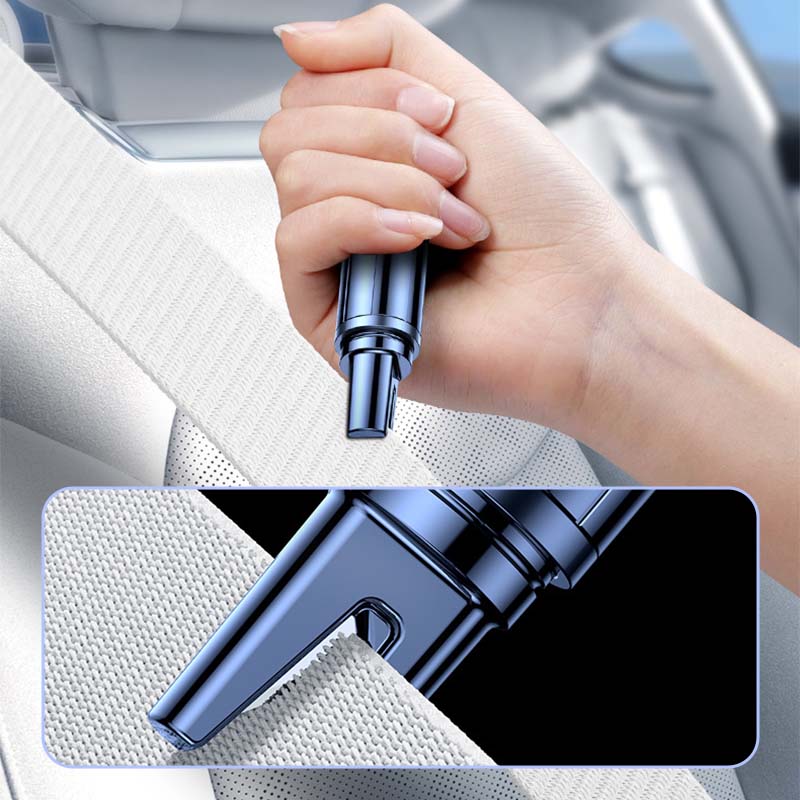 🚙Emergency Car Window Breaker & Seatbelt Cutter – 2-in-1 escape tool. Tungsten steel head shatters glass, hidden cutter slices belts. Compact keychain size for every car! 🔨✅