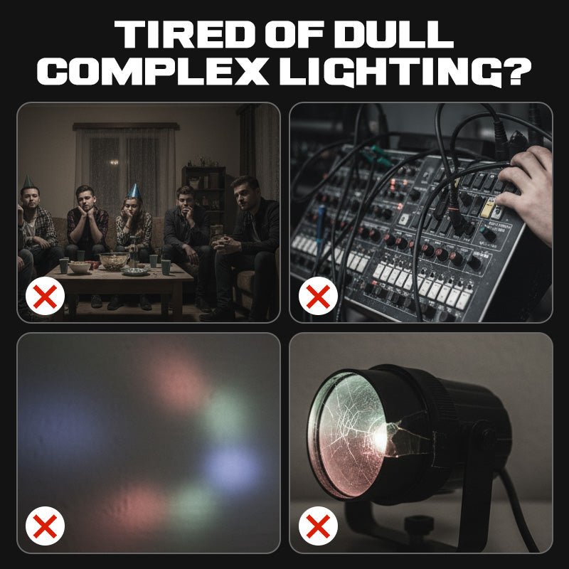 💡 ✨150W RGBW Moving Head DJ Stage Light – DMX Control Party Lighting🎨