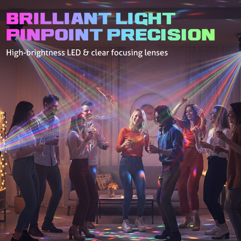 💡 ✨150W RGBW Moving Head DJ Stage Light – DMX Control Party Lighting🎨