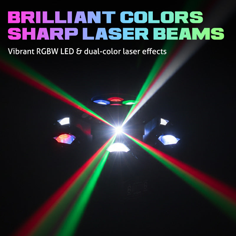 💡 ✨150W RGBW Moving Head DJ Stage Light – DMX Control Party Lighting🎨