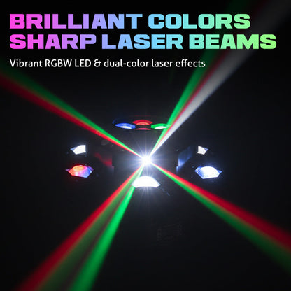 💡 ✨150W RGBW Moving Head DJ Stage Light – DMX Control Party Lighting🎨