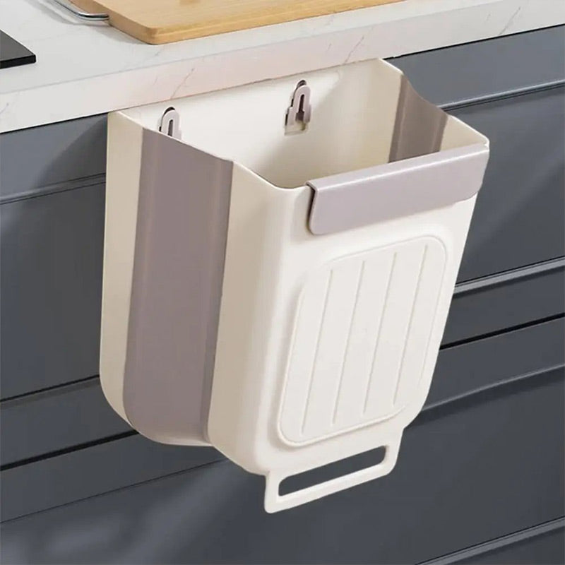 🗑️ LIMITED-TIME 50% OFF! 💫 Collapsible Hanging Trash Can for Kitchen Cabinet Door – Space-Saving Waste Bin (6L/11L)🗑️🗑️