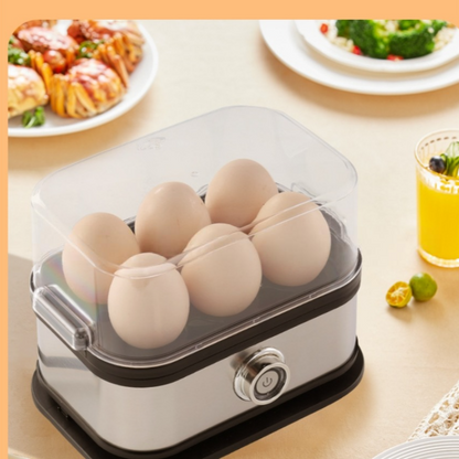 🎄🔥Christmas Sale🎁✨ – 🎅❄️Multifunctional Egg Steamer with Clear Lid